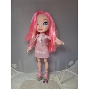 Rainbow High 15" Pixie Rose Surprise Doll Roller skates Pink